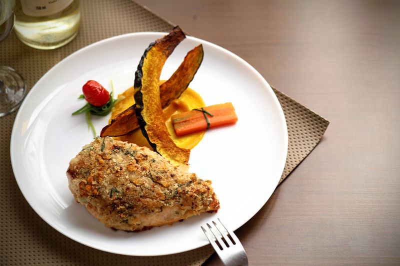 Papa Ginos roasted chicken main dish